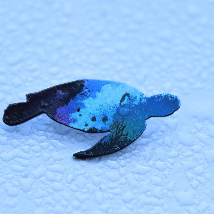 Real Sic - Wholesale Lapel Pin/Button - Ocean Sea Turtle Enamel Pin - Marine Life, Nautical Pins