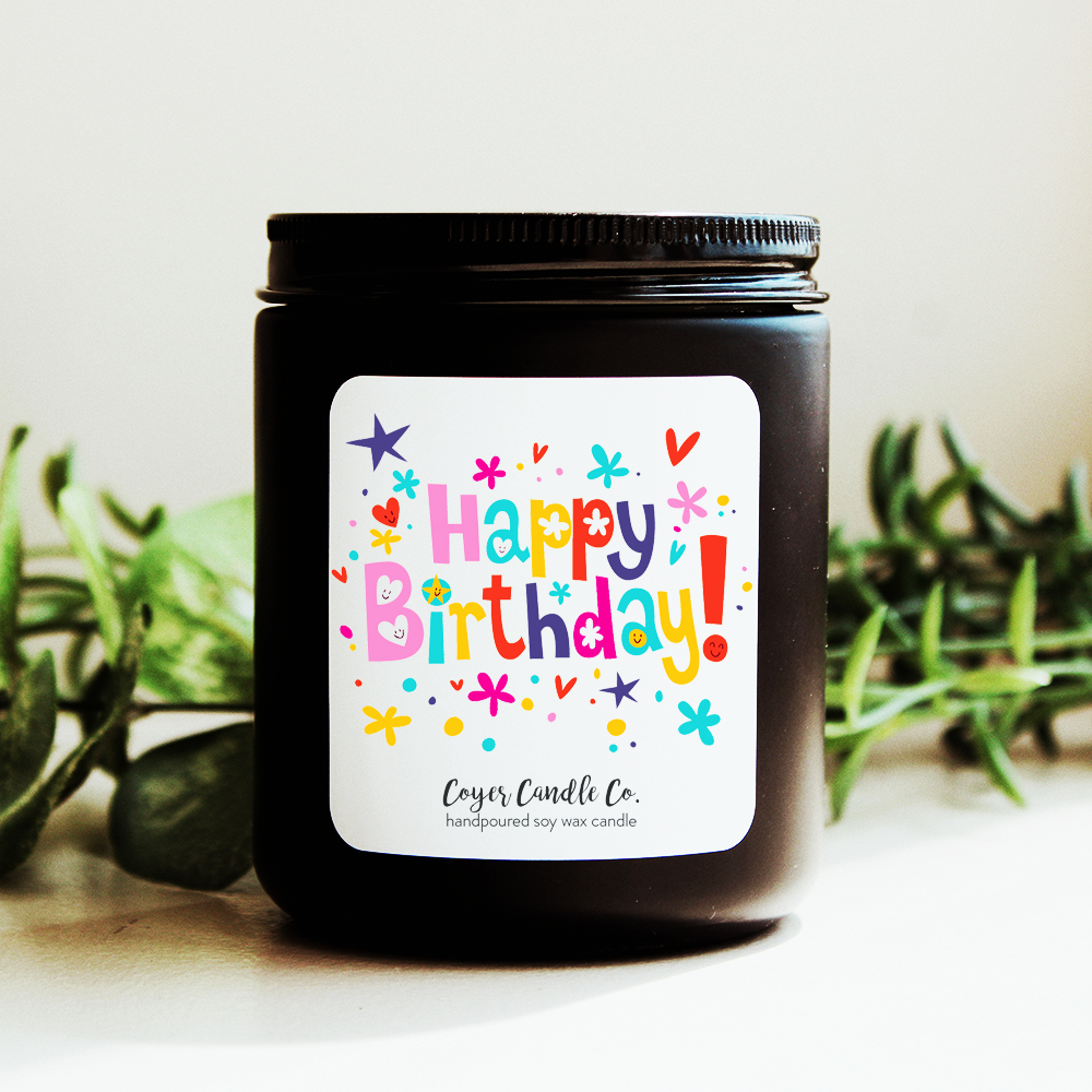 Coyer Candle Co. - Wholesale Jar/Filled Candle - Happy Birthday | 9 oz Candles4