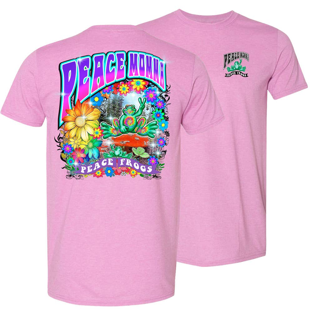 Peace Frogs - Wholesale Screen Printed T-Shirt - Unisex - Peace Frogs Peace Momma Frog Short Sleeve T-Shirt1