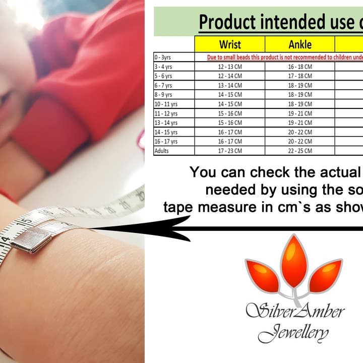 SilverAmber Jewellery - Wholesale Beaded Bracelet - Beautiful Baroque Bracelets & Anklets in Cognac, Mix, Lemon & Honey colours - Various Sizes1