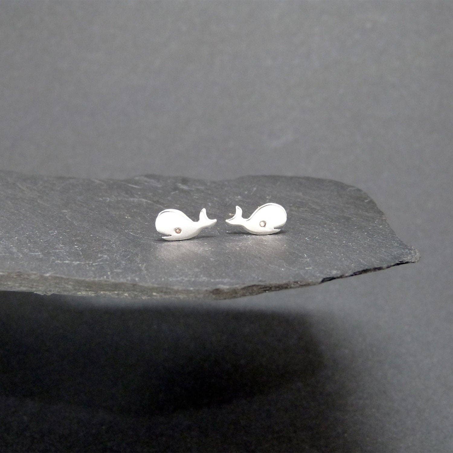 Plataica - Wholesale Stud/Post Earrings - 925 silver whale earrings6