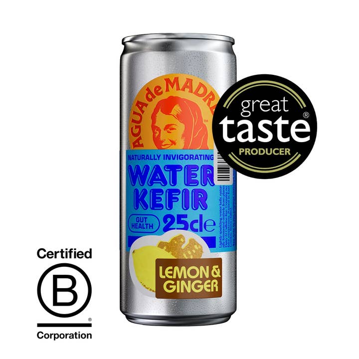 Agua De Madre Water Kefir Cans 25cl for wholesale by Agua De Madre