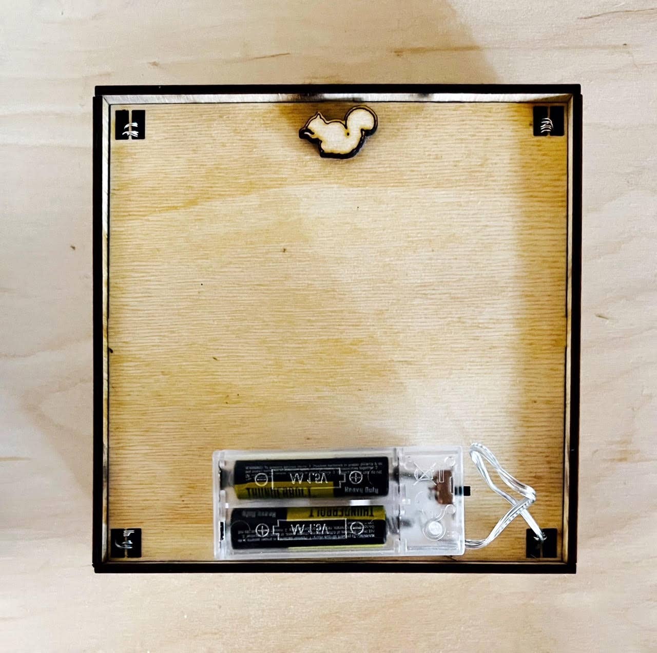 Squirrel Tacos Papercuts - Wholesale Bookend - Lightbox - Dinosaurs and Lava Fields multicolor night light6