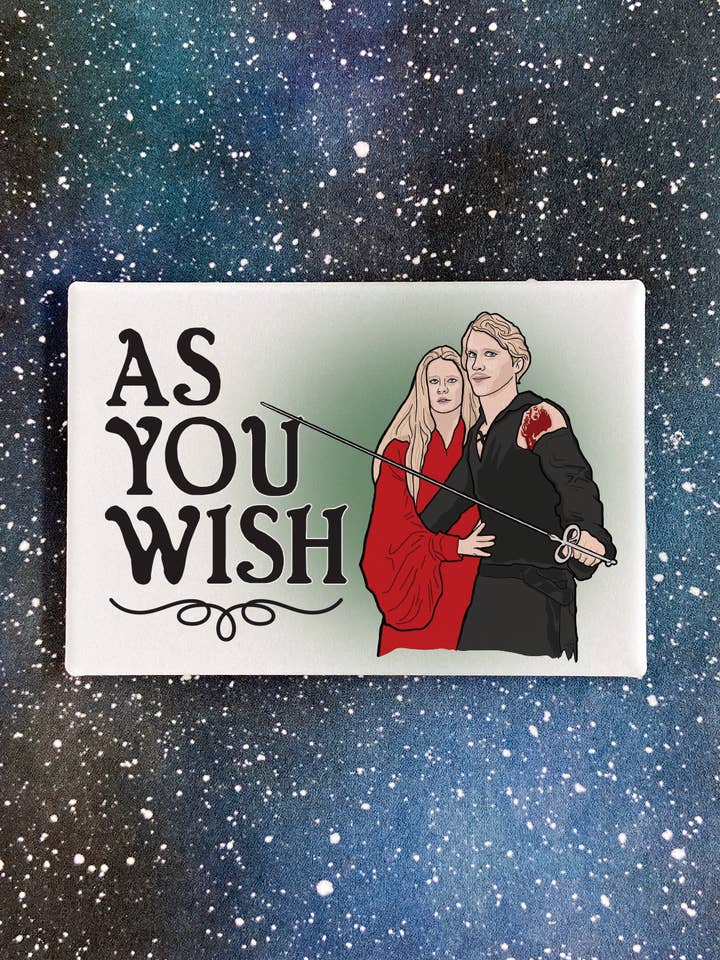 The Princess Bride Souvenir Magnet - As You Wish for wholesale by The Red Swan Shop