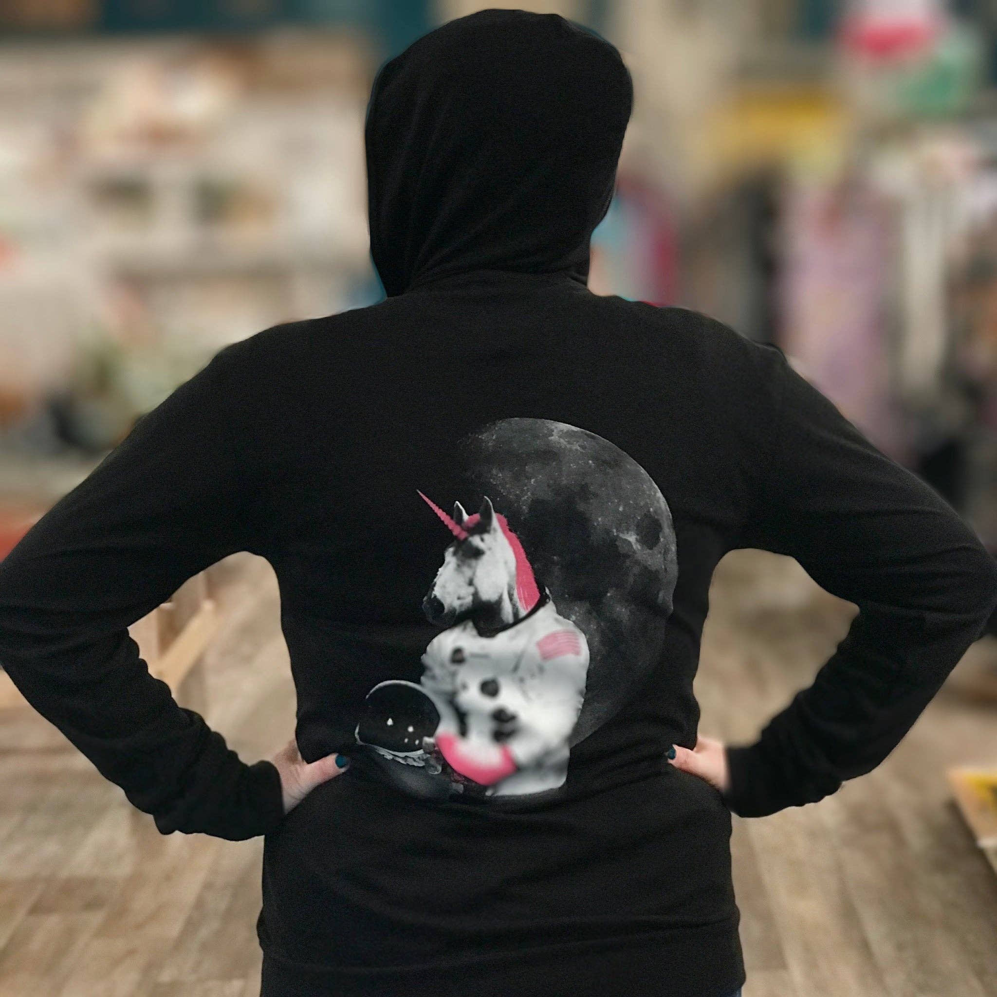Ugly Baby - Wholesale Hoodie - Women's - Hoodie - Astronaut Unicorn1