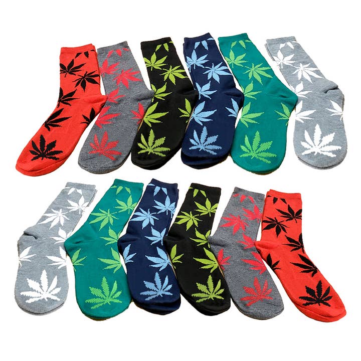 Pack de 3 calcetines Leaf, estilos otoñales para venta al por mayor de Deluxe Import Trading