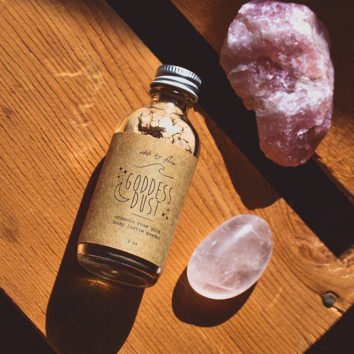 Ebb & Flow – wholesale Body glitter/shimmer – Goddess Dust - Organic Shimmer Powder, for face body & hair5