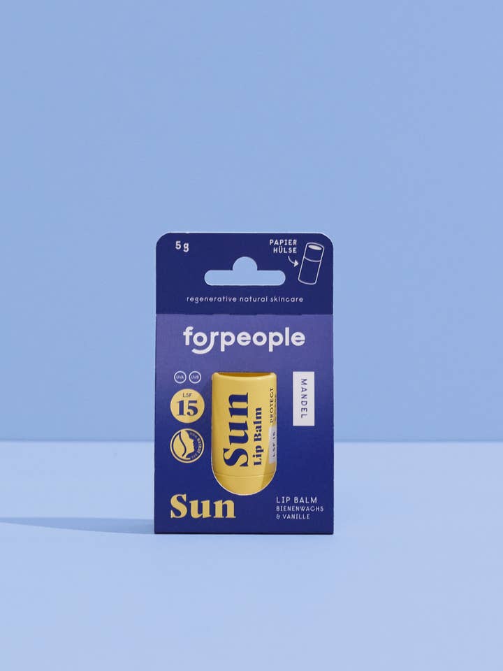 Lippenverzorging - SPF 15 Amandel & Vanille voor wholesale door forpeople skincare GmbH