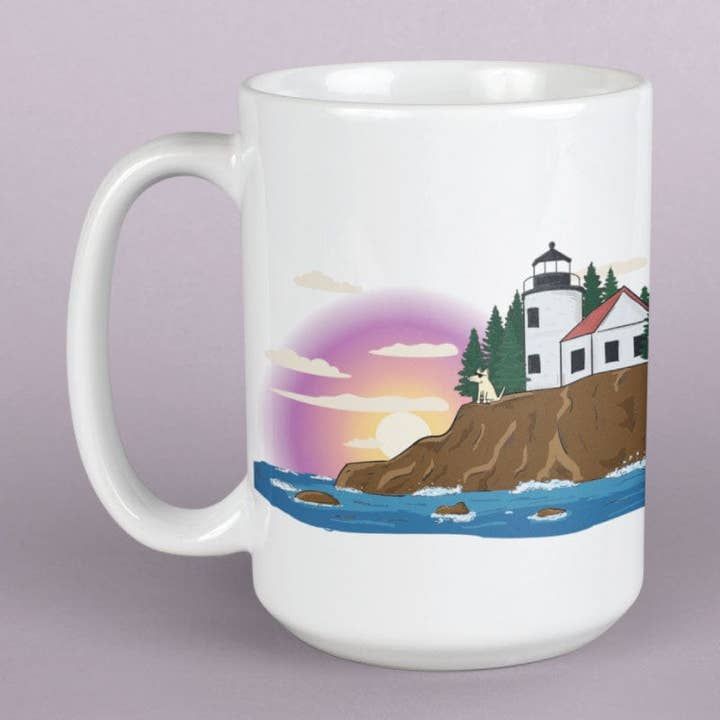 Acadia - Large Coffee Mug for wholesale by Teddy the Dog