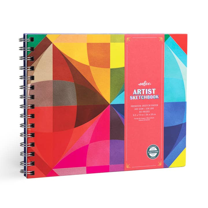eeBoo - Wholesale Sketchbook/Sketchpad - Rainbow Hardcover Artist Sketchbook0