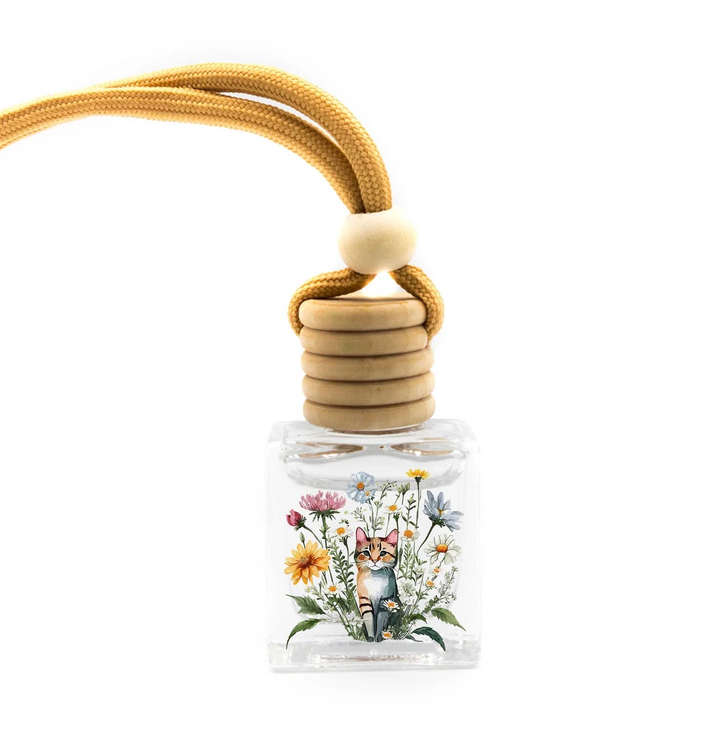 A Pleasant Thought - Wholesale Car Freshener - Unisex - CAT AMONG FLOWERS | CAR DIFFUSER1