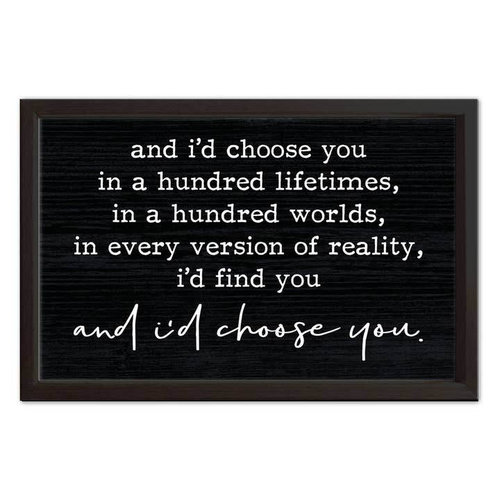I'd Choose You | Wood Sign for wholesale by Pinetree Innovations