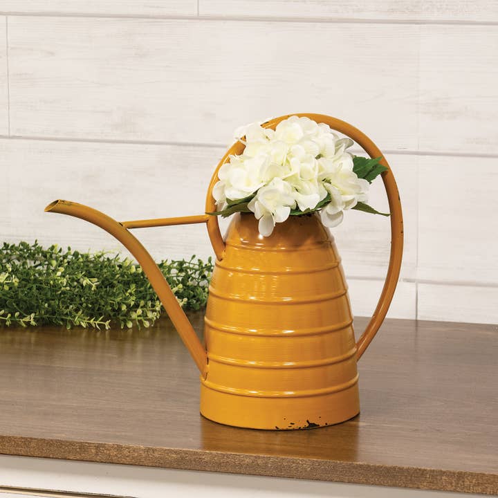 Col House Designs - Wholesale Canister - Distressed Metal Beehive Watering Can1
