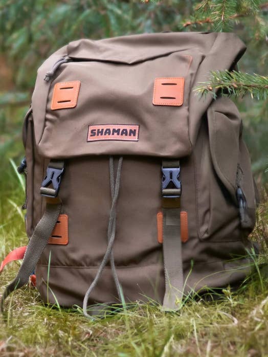Mochila Aventura em Cor Verde Militar - bolsa de caminhada por atacado de SHAMAN