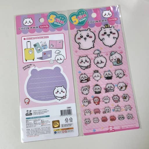 K-Wonderland - Wholesale Sticker - Chiikawa & Friends 5 Sizes Jelly Coating Deco Stickers 10