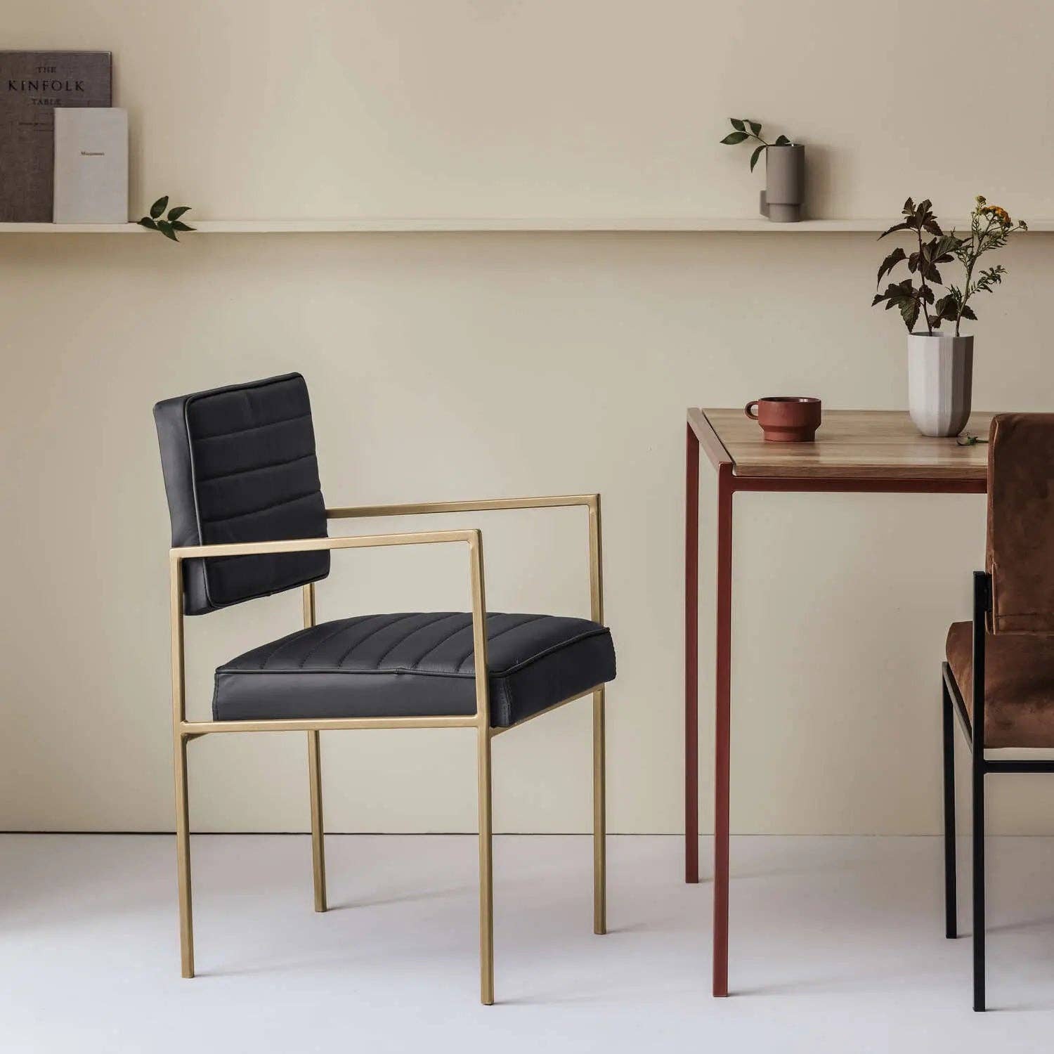 Sternzeit Design - Wholesale Chair - Cube Esstischstuhl mit Armlehnen - Leder27