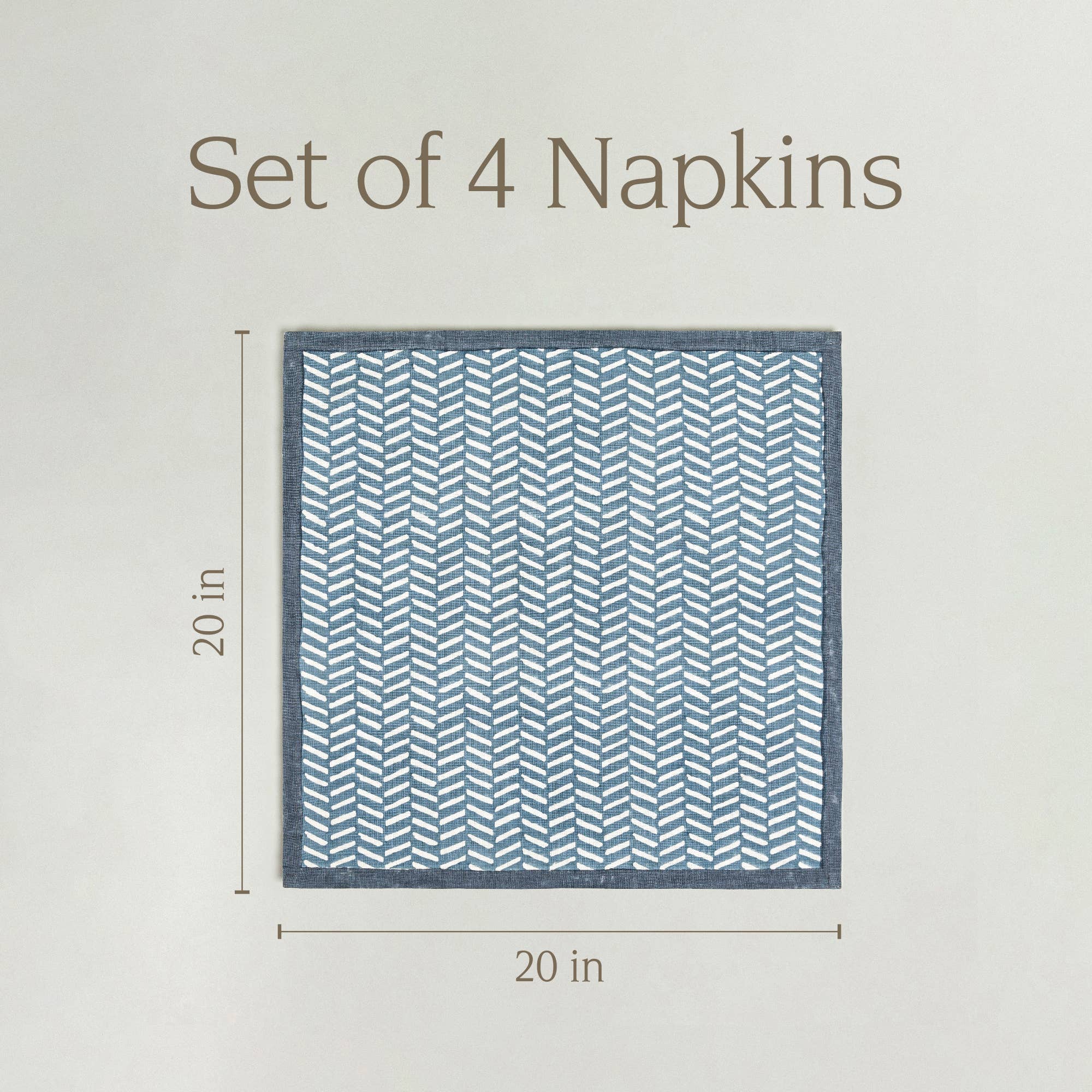 over&back - Wholesale Dinner & Cloth Napkin - Artisan Hand-Blocked Cloth Napkins – 100% Cotton – Set of 4 54