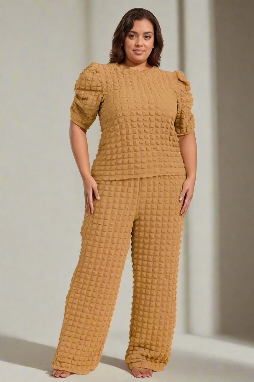 J2 FASHION - Wholesale Top & Pant Set (NOT Loungewear) - Women's - Textured two-piece set 2