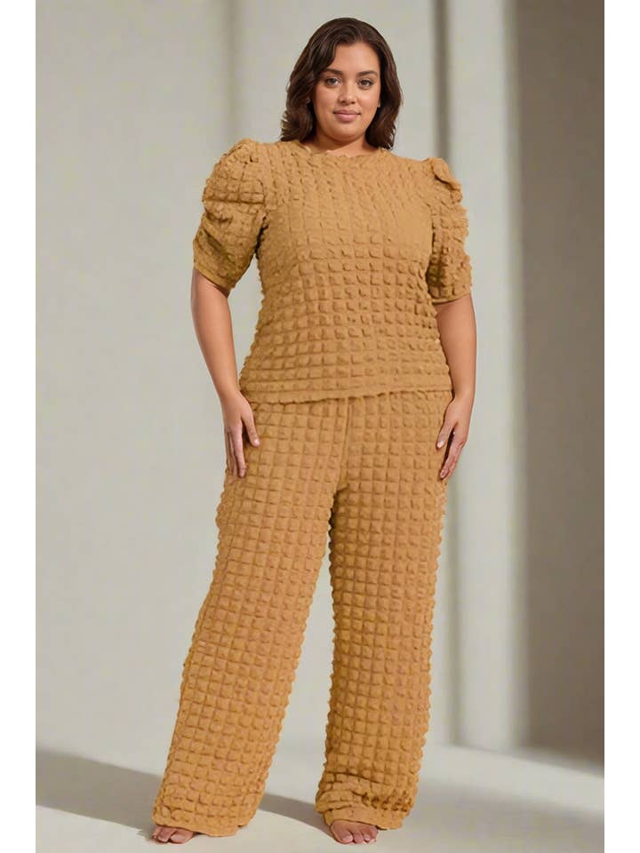 J2 FASHION - Wholesale Top & Pant Set (NOT Loungewear) - Women's - Textured two-piece set 2