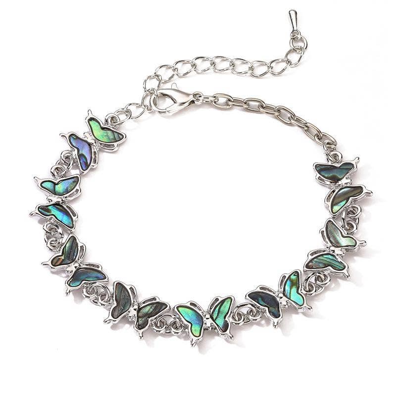Mio Queena – wholesale Charm/dangle bracelet – Multi-style Abalone Shell Metal Chain Bracelets9
