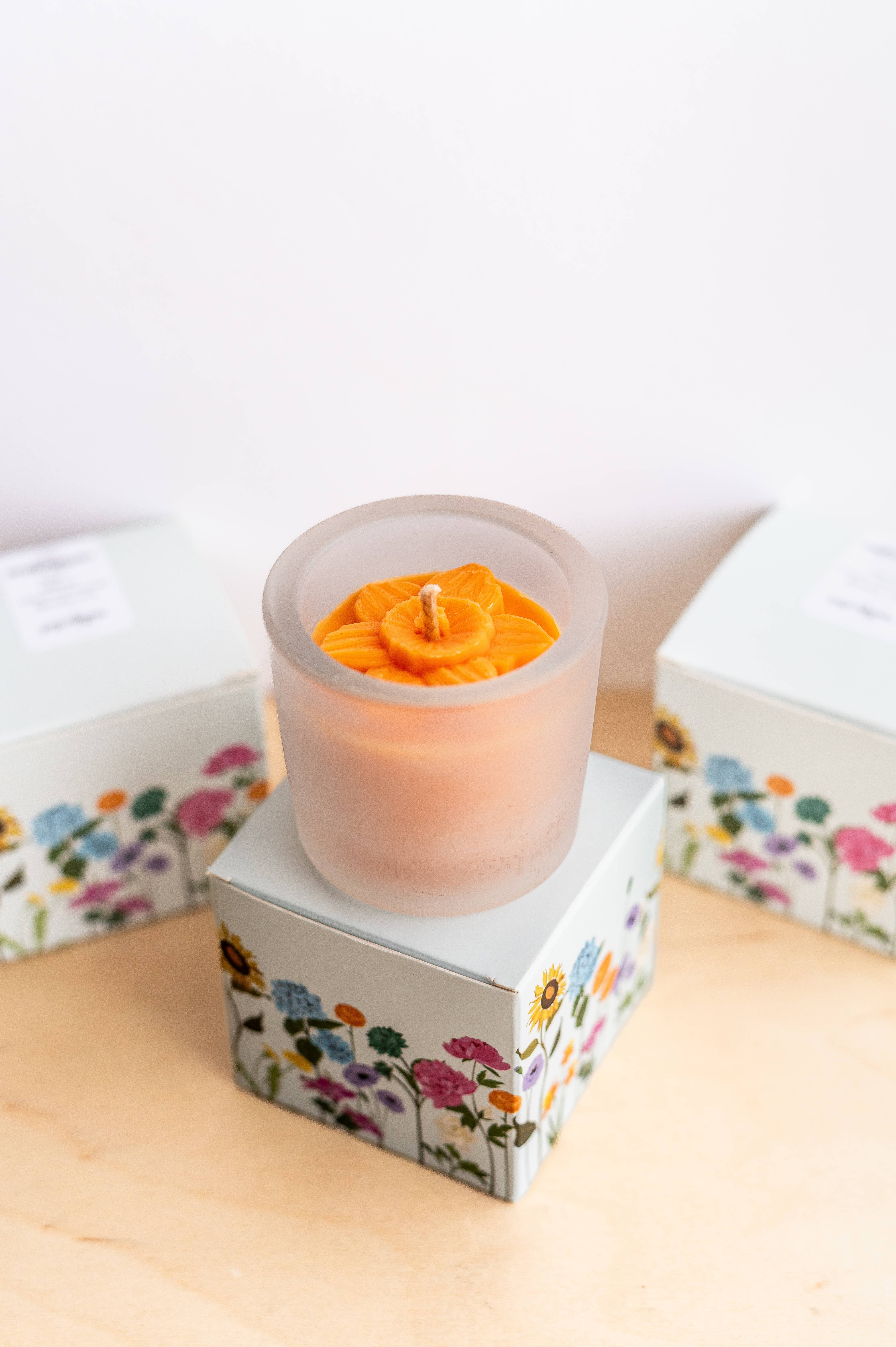Multifaceted™ Artisan Candles - Wholesale Jar/Filled Candle - Daffodil Flower Candle, Eco -Friendly Candle -multiple sizes0