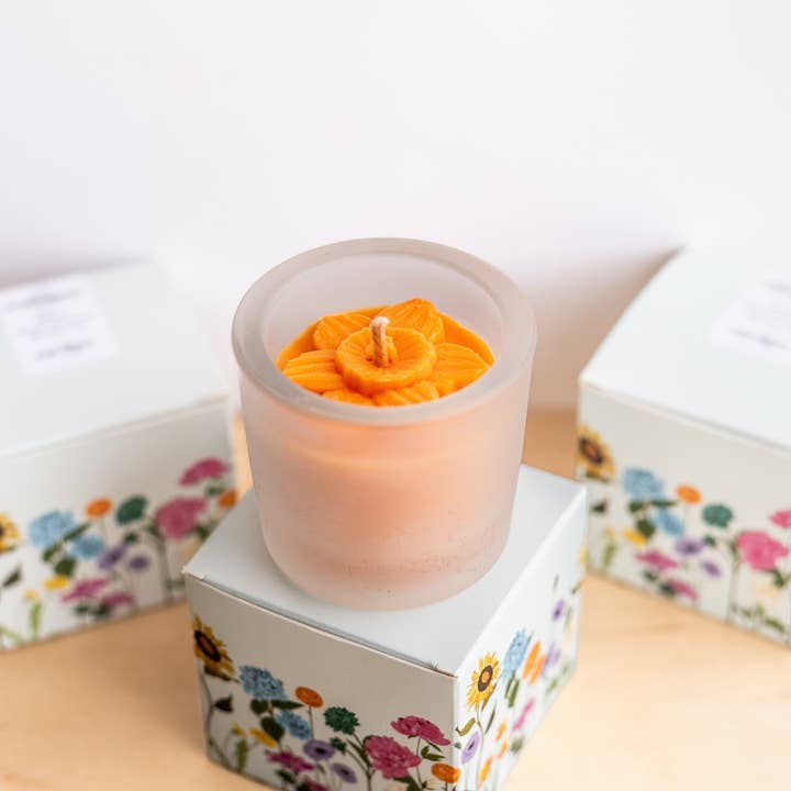 Multifaceted™ Artisan Candles - Wholesale Jar/Filled Candle - Daffodil Flower Candle, Eco -Friendly Candle -multiple sizes