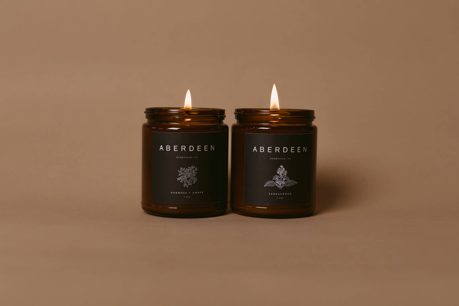 gold + ivy - Wholesale Jar/Filled Candle - Custom Branded Soy Candles - 7.5 oz - Amber9