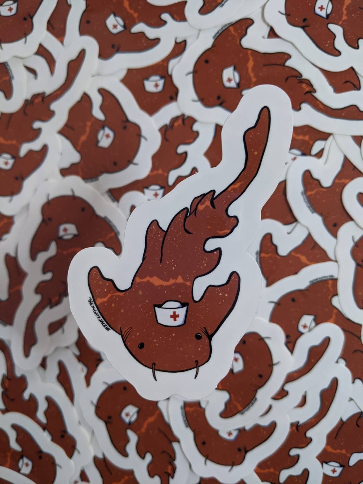 The Mighty Jackie - Wholesale Sticker - Nurse Shark Sticker
