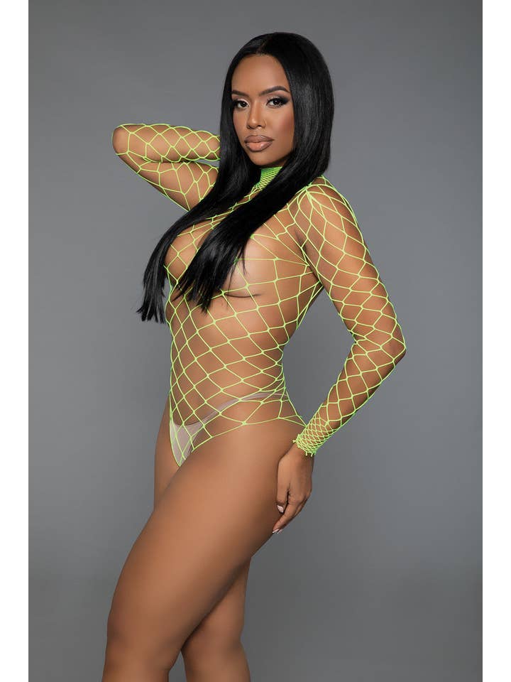BeWicked - Wholesale Lingerie Bodysuit - Women's - 1909 Dancing All Night Fishnet bodysuit
