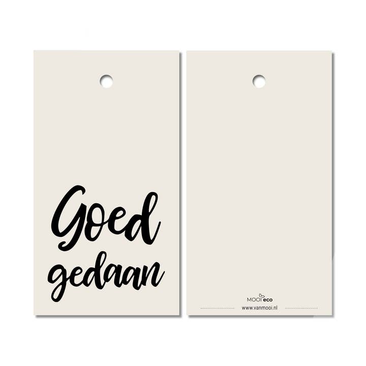 Cadeaukaart | Goed gedaan voor wholesale door MOOI eco | VanMooi.nl