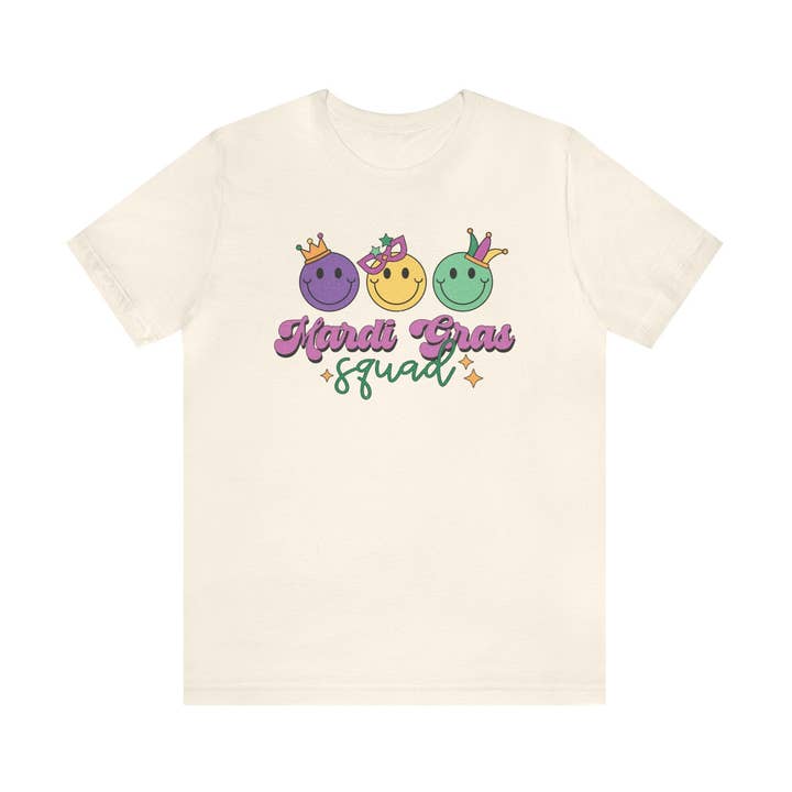 Mardi Gras Squad Tee for wholesale by Sydney Smith Design Co.