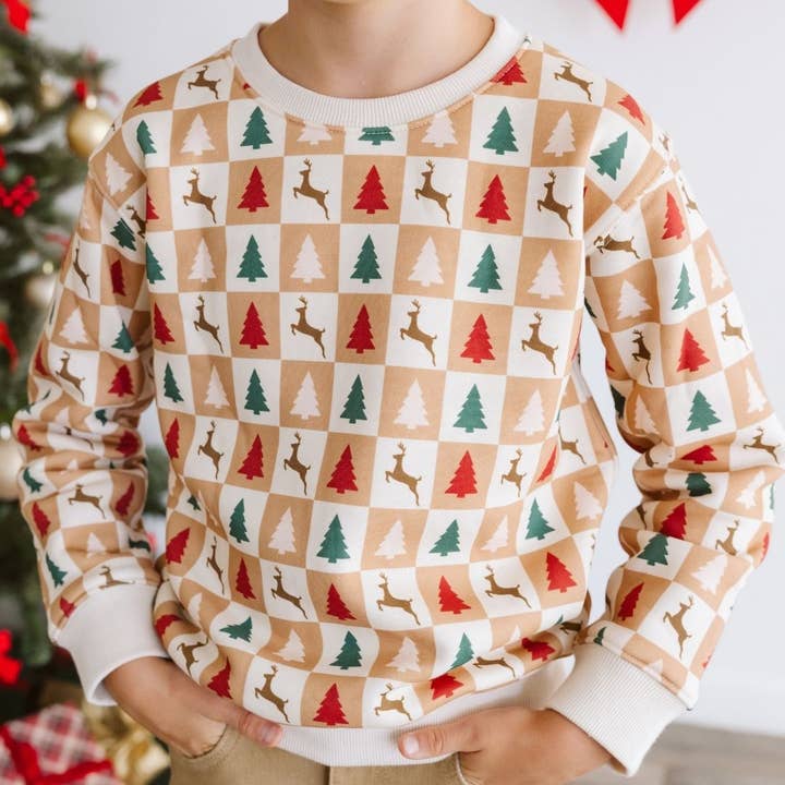Sweet Wink - Wholesale Sweatshirt - Kids - Cabin Christmas Sweatshirt - Kids Clothing - Holiday2