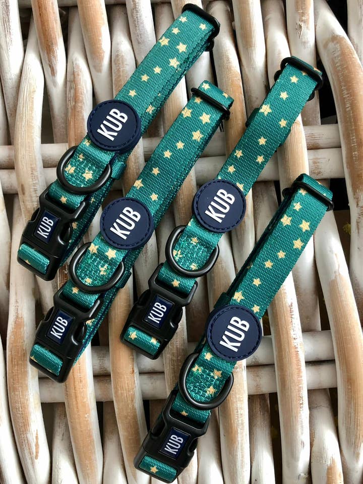 KUB Collar - Green Stars for wholesale by KUB