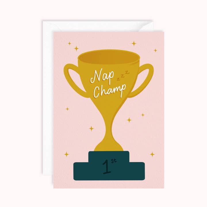 Nap Champ | Funny Birthday Card for wholesale by Dani White Design
