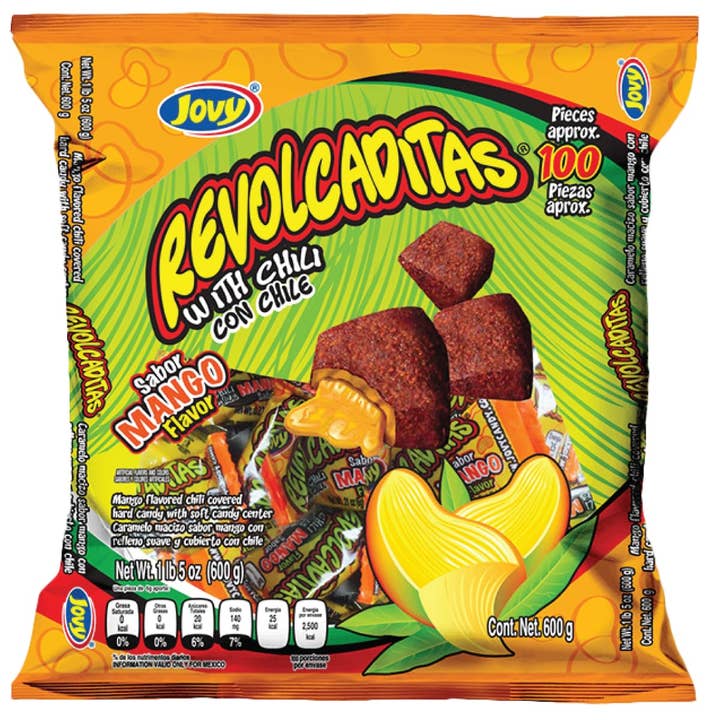 Long Island Candy Factory – wholesale Boiled sweets – Jovy Revolcaditas 6 Oz Bag Chili Mango Mexican Candy