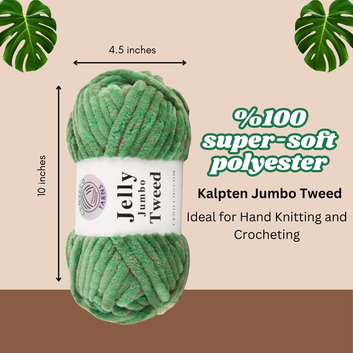 Kalpten LLC - Wholesale Yarn - Super Bulky Jumbo Chenille Tweed Yarn|Finest Quality2