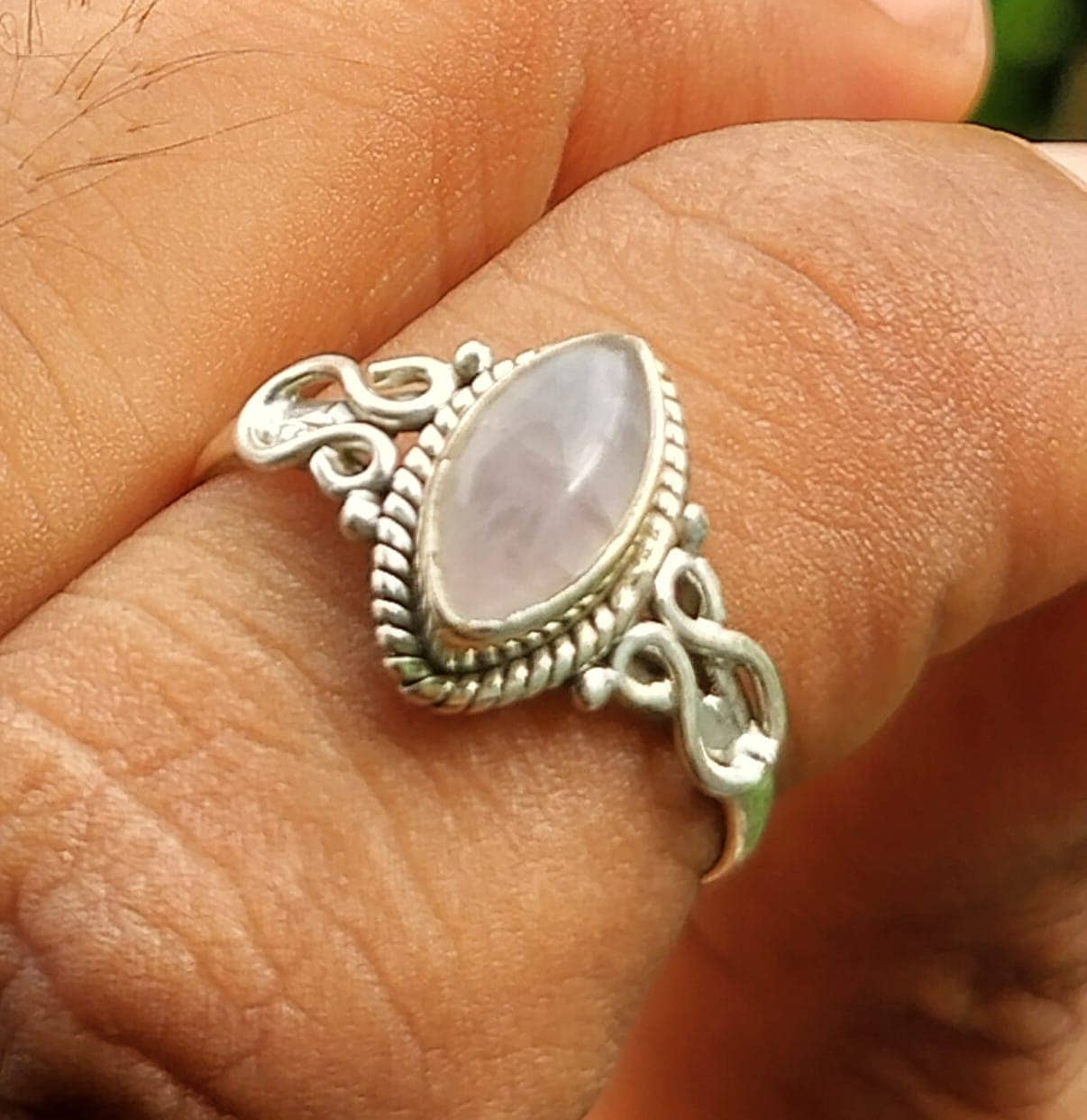 SILVER CAVE – wholesale Single stone/solitaire ring – Pack of 5 Natural Marquise Gemstone 925 Silver Rings7