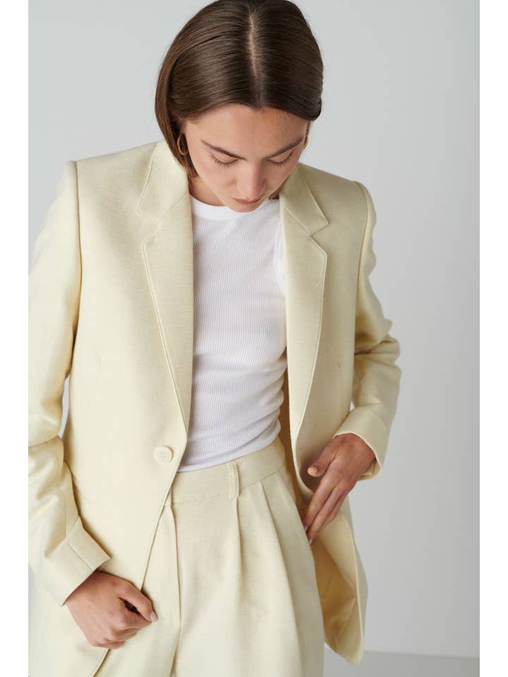 Floria - Wholesale Blazer - Women's - Janne Blazer - Golden Sand4