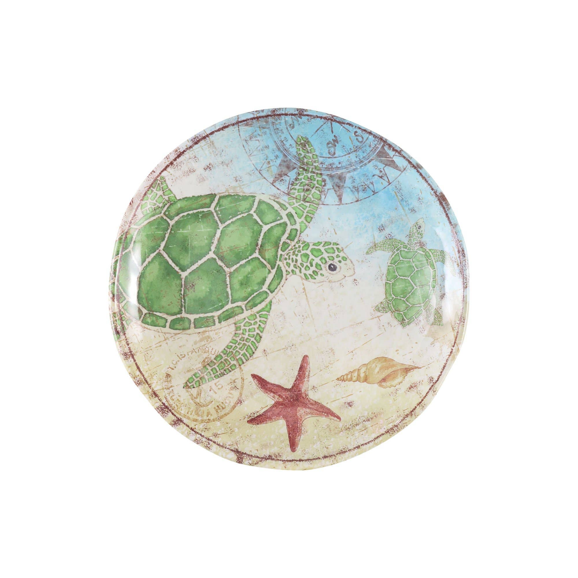Supreme Housewares - Wholesale Dinner plate - Sealife Turtle 6" Melamine Plate