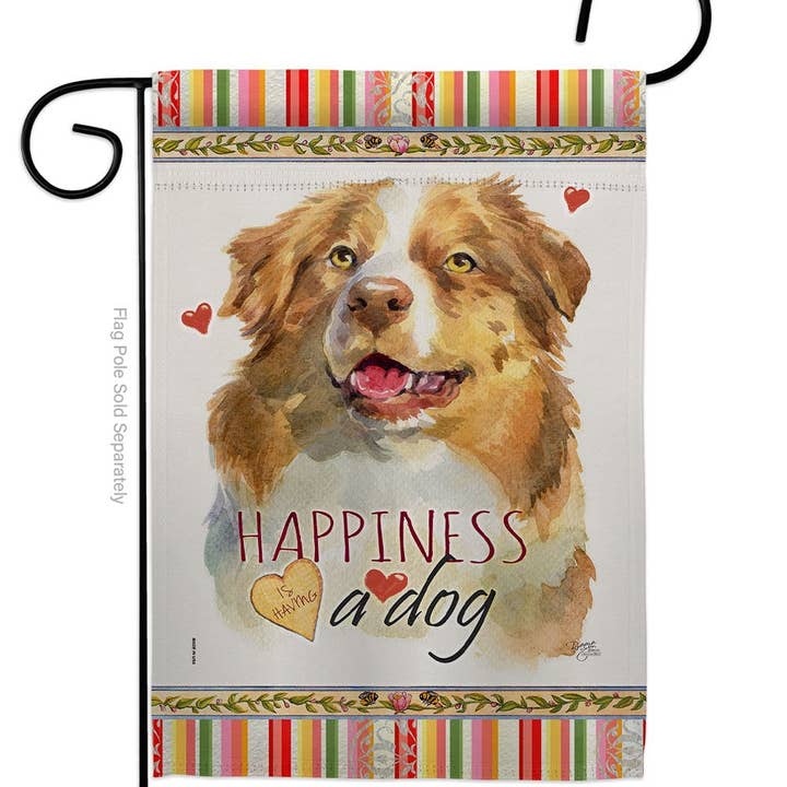 Two Group Flag Co – Großhandel Flagge – Flagge Yellow Australian Shepherd Happiness Dog