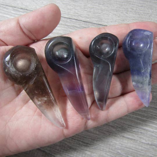 Keystone Crystals - Wholesale Decorative Figurine - Gemstone Raven Skull Figurine – Carved Crystal Decor12