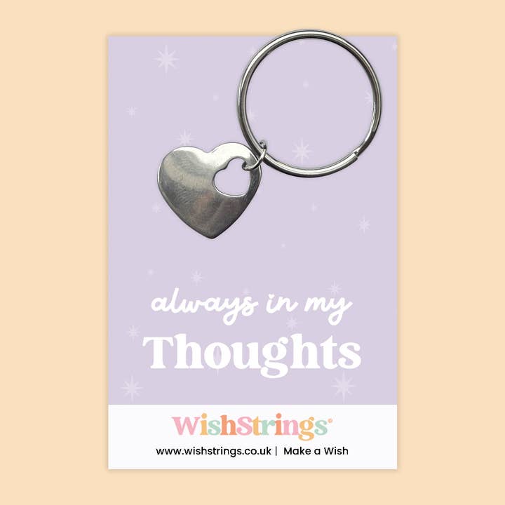 Siempre en mis pensamientos - Llavero de corazón - J091-KR para venta al por mayor de WishStrings