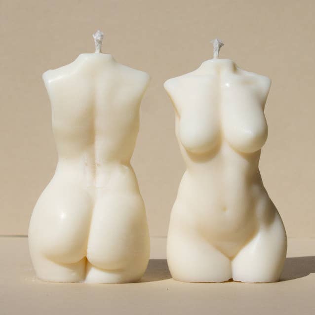 Female Body Candle | Body Positive Candles | Curvy Bonnie for wholesale by Lumi and Lois