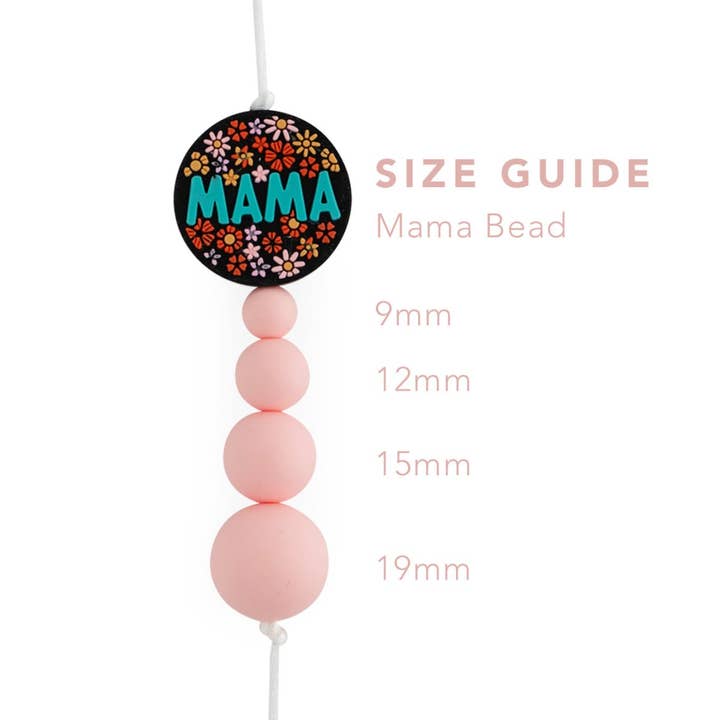 Cara & Co Silicone Craft Supply - Wholesale Craft Supplies - MAMA Silicone Focal Beads