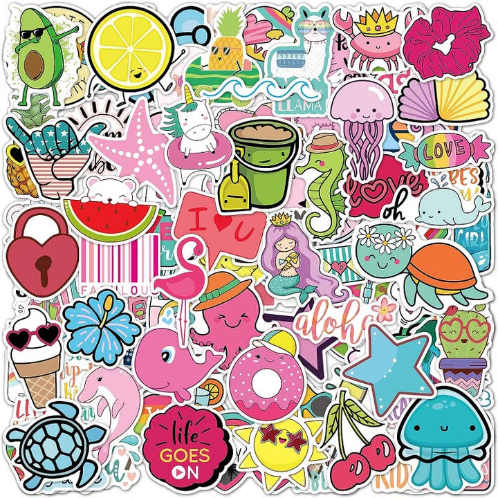 100- Pack Stickers Beach for wholesale by EL NIDO DESIGN