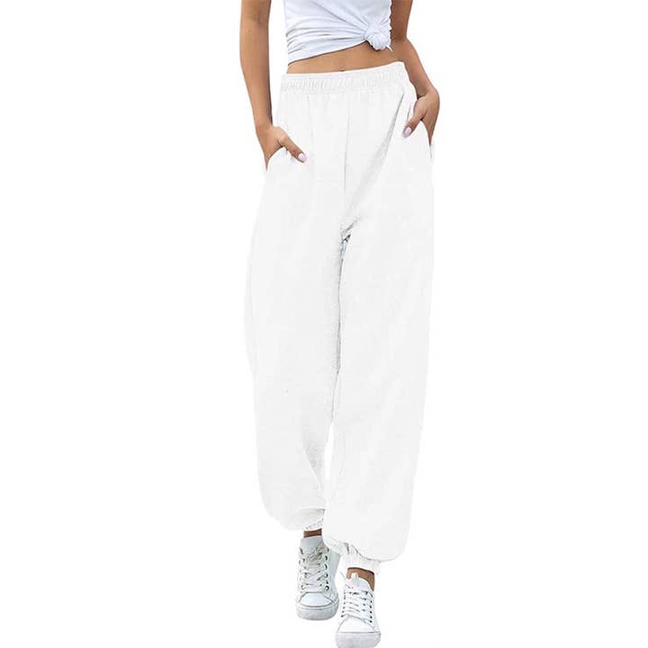 Lily Clothing - Wholesale Pants - Women's - FASHION HIGH-WAISTED CASUAL SPORTS SWEATPANTS2