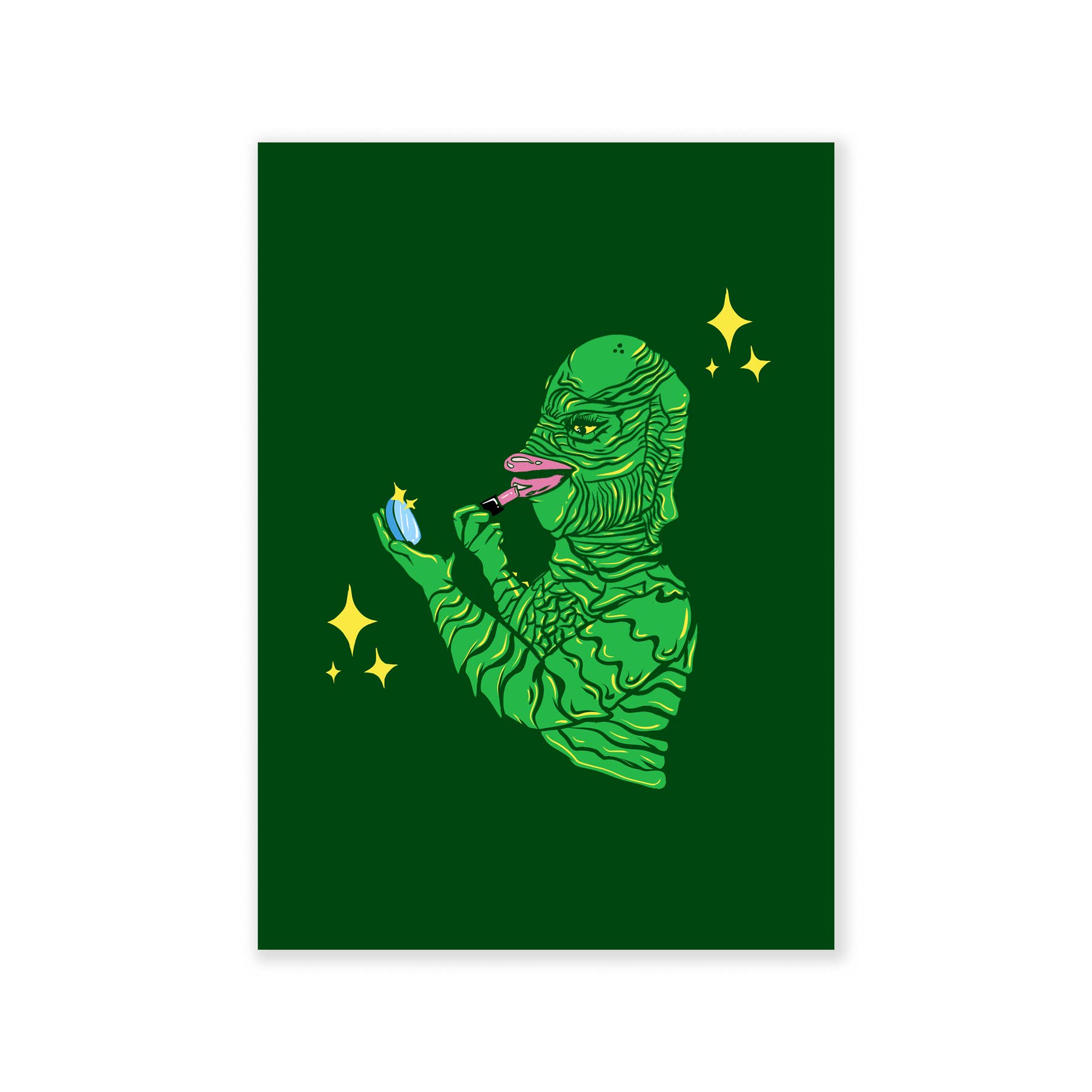 HanFran - Wholesale Art Print - Glamazon Creature of the Black Lagoon Mini Art Print