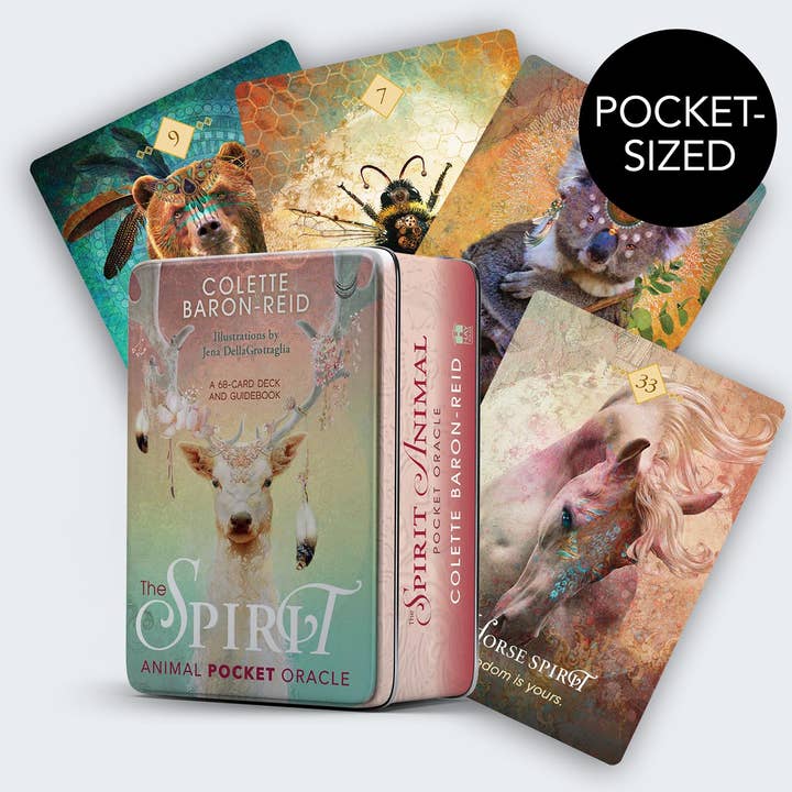 The Spirit Animal Pocket Oracle Cards With Tin Box Hay House for wholesale by Cardshouse