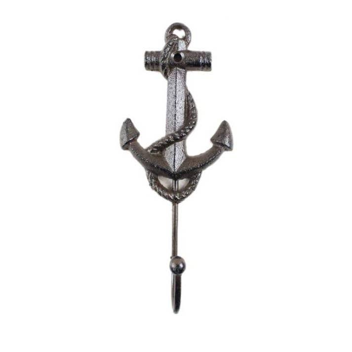 Cast Iron Anchor Hook 7" for wholesale by Hampton Nautical