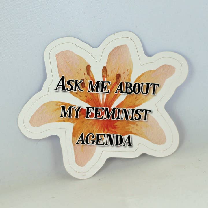 Autocollant Agenda Féministe pour la vente par Jen Talley Design